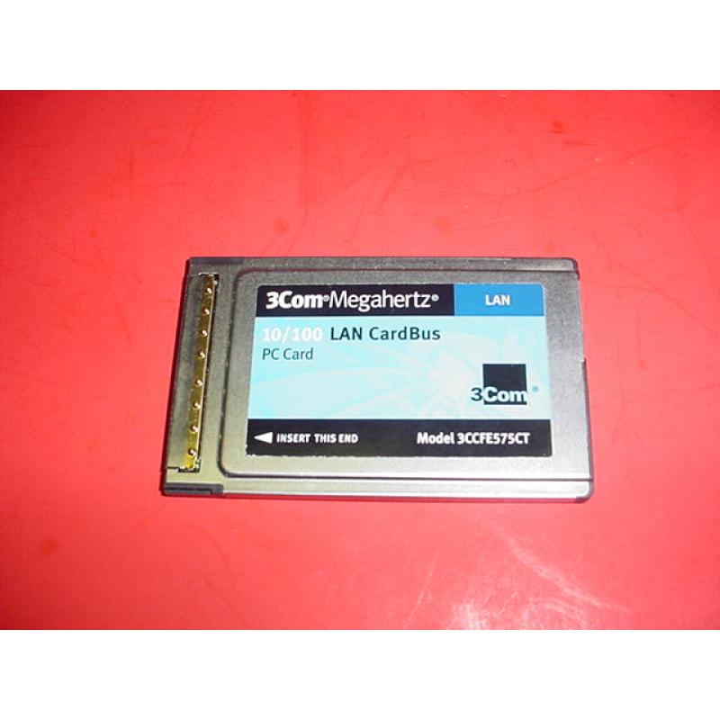 3COM MEGAHERTZ 10/100 LAN CARDBUS PC CARD 3CCFE575CT