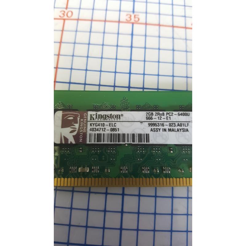 KYG410-ELC Kingston 2GB DDR2 PC6400 Memory