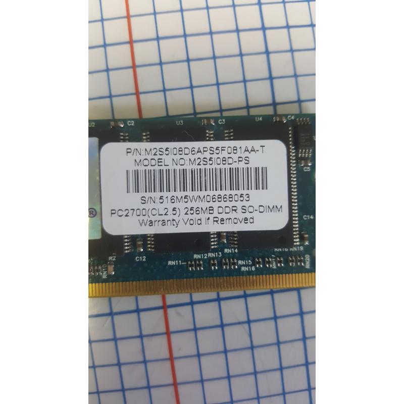 TwinMOS M2S5I08D-PS DDR1 PC-2700 256MB RAM