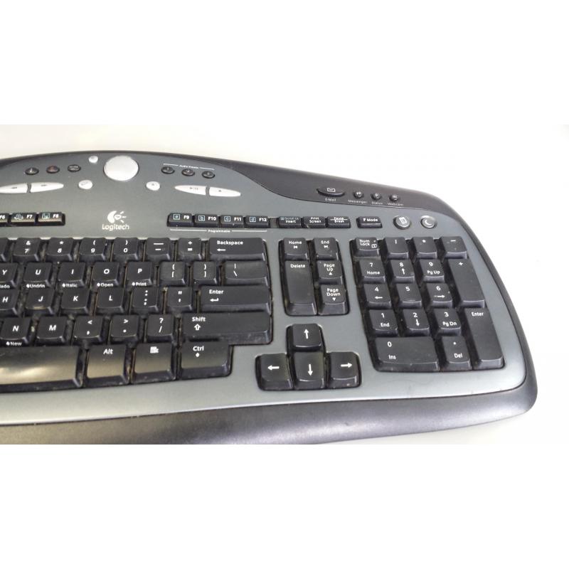 Logitech Y-RR54 LX-700 Cordless Wireless Keyboard CANADA 210 No Mouse/Dongle