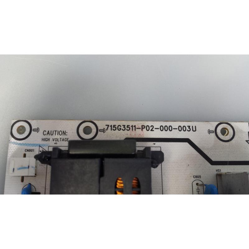 Vizio PWTV9QH1GAC9 Power Supply / Backlight Inverter (715G3511-P02) for VT420M