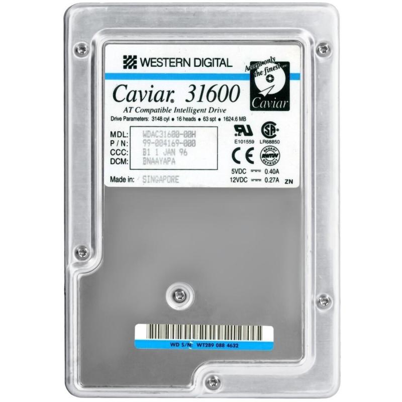 Western Digital 31600 1624 Mb Ide Hard Drive 1.6 Gb
