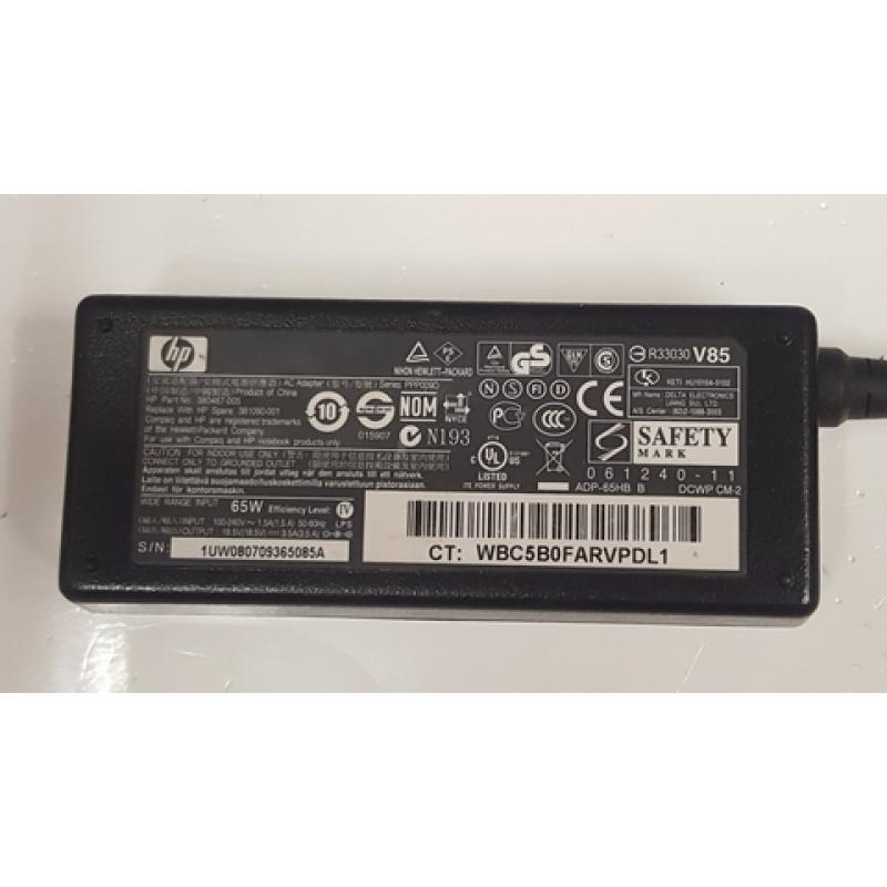 HP 380467-005 PPP009D 18.5V 3.5A 65 Watt Notebook Ac Adapter