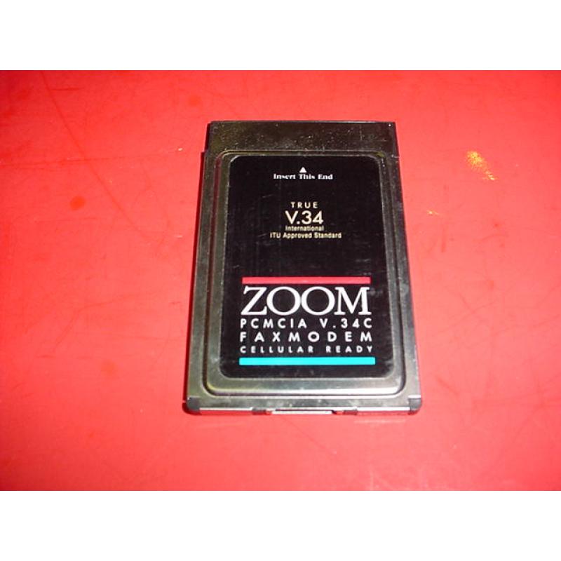 ZOOM 33.6  PC Card V.34C Plus Cellular Ready 33,600 BPS
