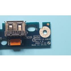 TOSHIBA USB PORT PCB LS-3391P FOR SATELLITE A135-S4527