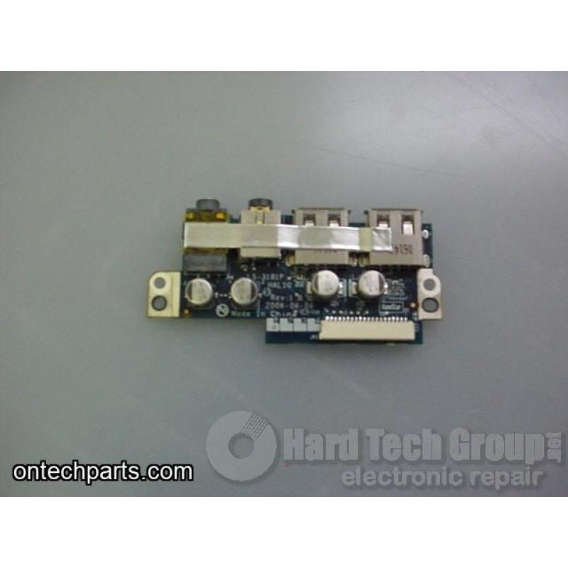 HP Pavilion dv8000 OEM USB/Audio Sound Board LS-3181P 403830-001