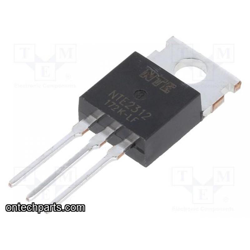 NTE2312 -  Bipolar (BJT) Single Transistor, NPN, 400 V, 4 MHz, 80 W, 8 A, 60 hFE