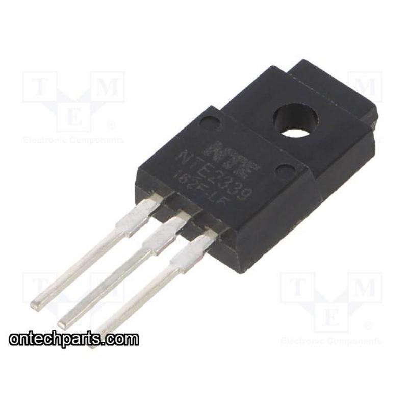 NTE2339 -  Bipolar (BJT) Single Transistor, NPN, 800 V, 15 MHz, 30 W, 3 A, 8 hFE