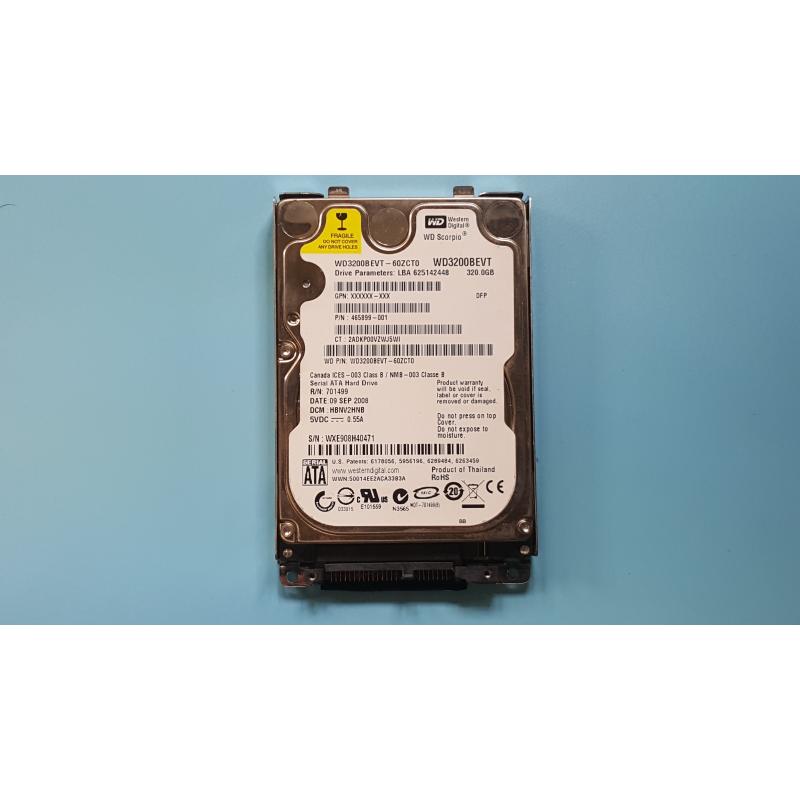 HP HARD DRIVE WD3200BEVT 320GB FOR PAVILION DV900