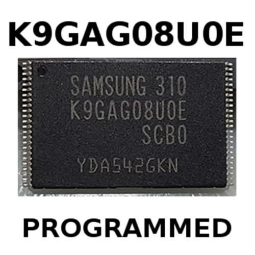 Samsung IC1302 (NAND Flash K9GAG08UOE) Programmed