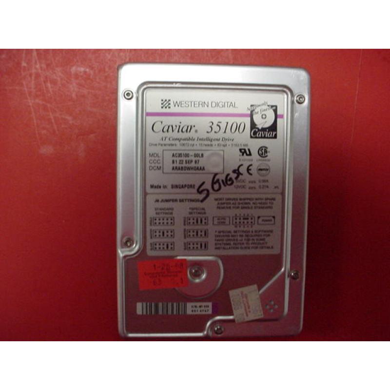 WD 35100 I 5.1gb 3.5inch Ide Hard Drive