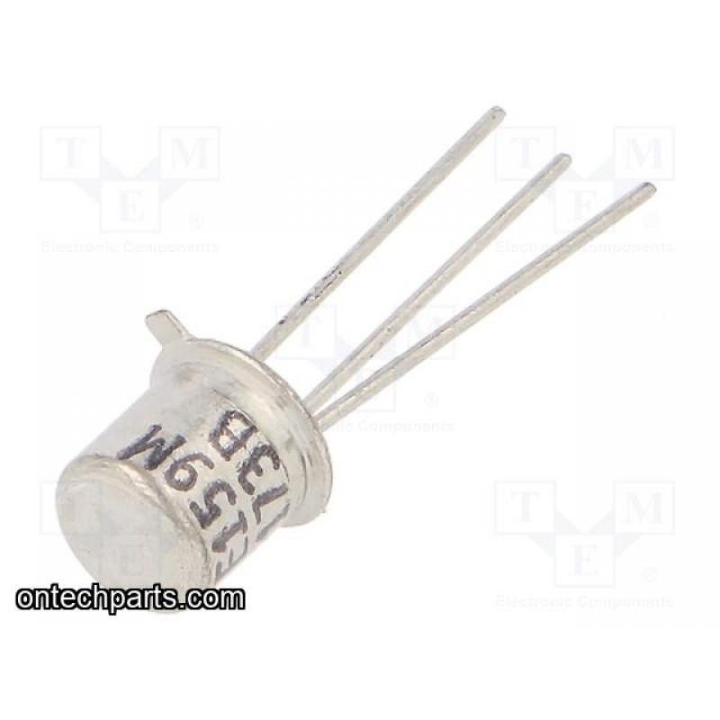 NTE159M -  Bipolar (BJT) Single Transistor, PNP, -60 V, 200 MHz, 400 mW, -600 mA, 100 hFE